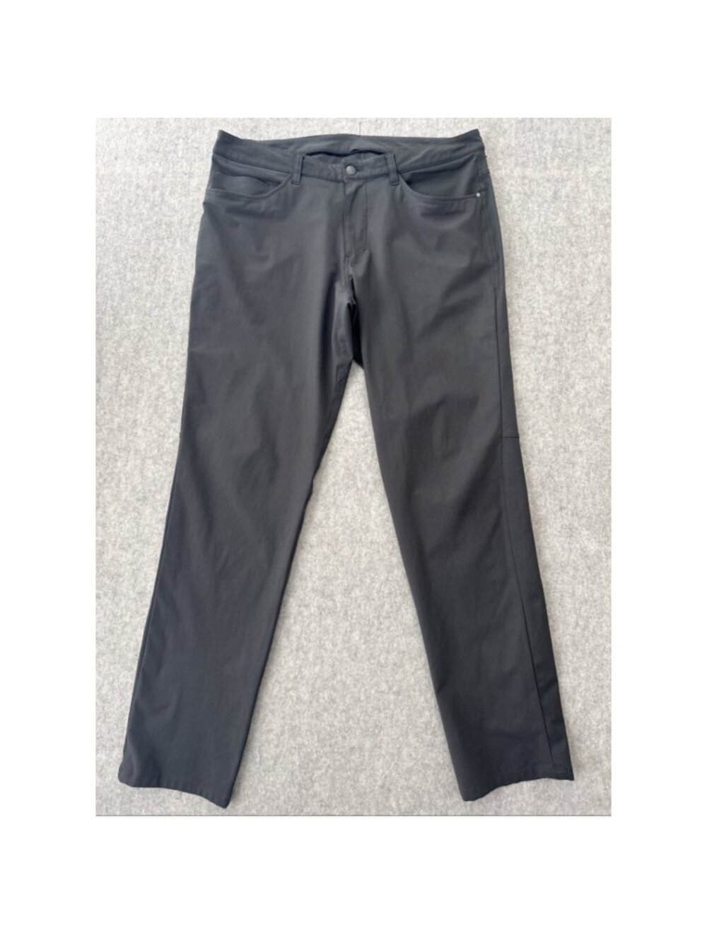 Lululemon 5 Pocket ABC Pants Mens Actual 36x32 Gray Slim Fit Warpstreme